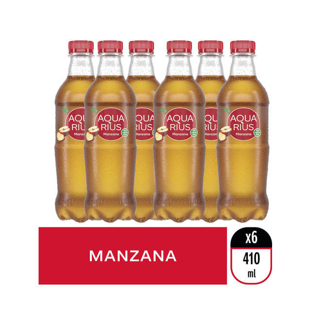 Pack Aquarius manzana 410 ml x 6