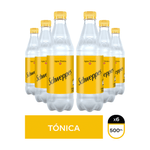 Pack Schweppes tónica descartable 500 ml x 6