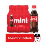 Mini pack Coca-Cola sabor original 250 ml x 6