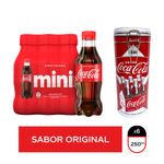Combo-Mini-Pack-Coca-Cola-sabor-original-x6---tarro-vintage-rojo