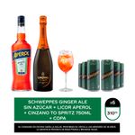 Schweppes-tonica-Ginger-Ale-sin-azucar-310mL-x6---Aperol-y-Espumante-750mL---1-copa
