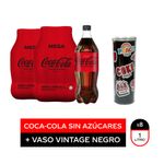 Combo-2-Mega-Coca-Cola-sin-azucar---Vaso-vintage-negro