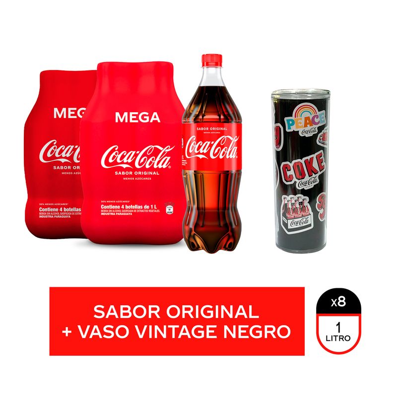 Combo-2-Mega-Coca-Cola-sabor-original---Vaso-vintage-negro