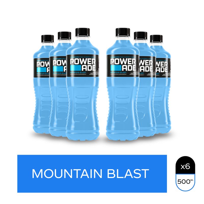 POWERADE MOUNTAIN BLAST 500ML X4 NUEVO