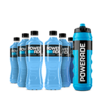 Combo Pack Powerade Mountain Blast (Mora) 500 ml x 6 + Hoppie Powerade