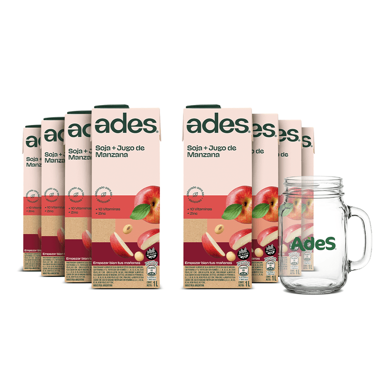 Ades manzana 1 L x8 + Jarrita Ades de regalo